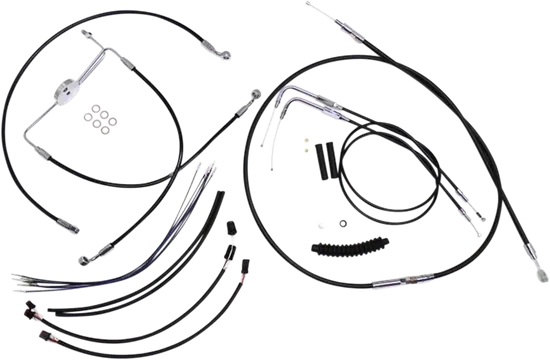 Magnum XR Clutch Brake Cable Kit Black w Chr for 12-14in.