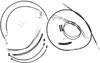 Magnum XR Clutch Brake Cable Kit Black w Chr for 15-17in.