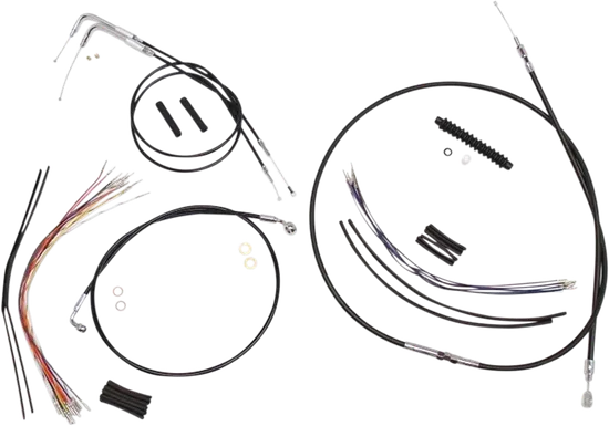 Magnum XR Clutch Brake Cable Kit Black w Chr for 12-14in.