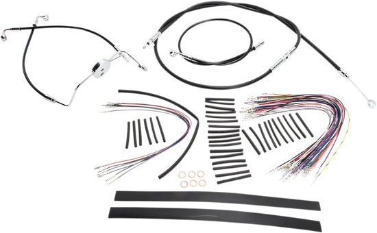 Magnum XR Clutch Brake Cable Kit Black w Chr for 12-14in.