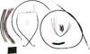 Magnum XR Clutch Brake Cable Kit Black w Chr for 15-17in.