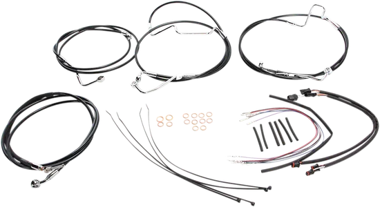 Magnum XR Clutch Brake Cable Kit Black w Chr for 12-14in. ABS