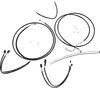 Magnum XR Clutch Brake Cable Kit Upper Black w Chr for 15-17in. ABS