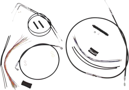 Magnum XR Clutch Brake Cable Kit Black w Chr for 15-17in.