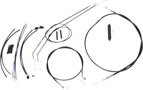 Magnum XR Clutch Brake Cable Kit Black w Chr for 10-12in.