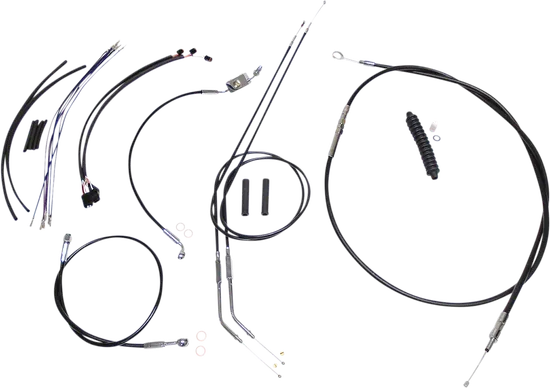 Magnum XR Clutch Brake Cable Kit Black w Chr for 10-12in. ABS
