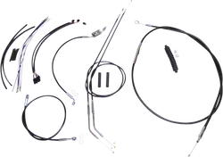 Magnum XR Clutch Brake Cable Kit Black w Chr for 10-12in. ABS