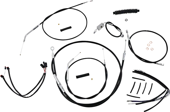 Magnum XR Clutch Brake Cable Kit Black w Chr for 14-16in. ABS