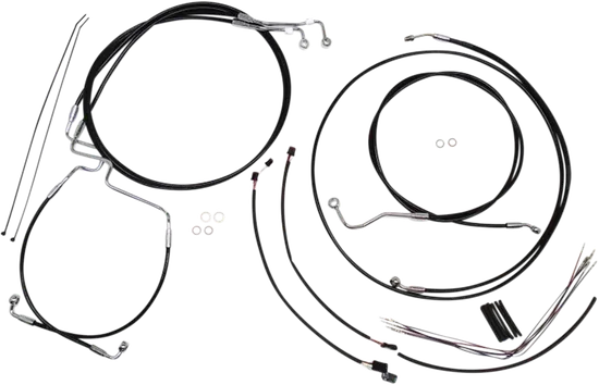 Magnum XR Clutch Brake Cable Kit Black w Chr for 12-14in. ABS