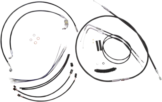 Magnum XR Clutch Brake Cable Kit Black w Chr for 12-14in. ABS