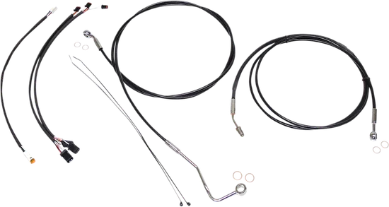 Magnum XR Clutch Brake Cable Kit Upper Black w Chr for 15-17in. ABS 1