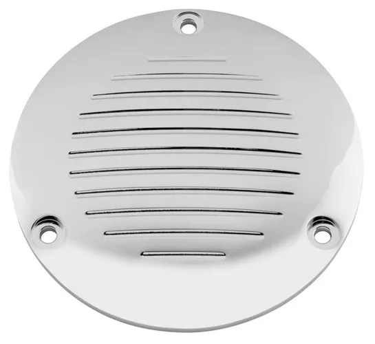 BC Chrome Outer Primary Clutch Derby Cover 3 Hole Grooved for Harley Big Twin 1