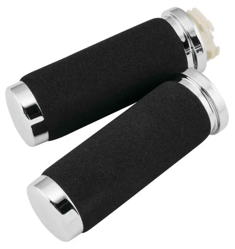 BC Foam Cushion Handlebar Hand Grip Pair With Throttle Sleeve for Harley 1