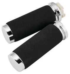 BC Foam Cushion Handlebar Hand Grip Pair With Throttle Sleeve for Harley
