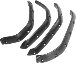 Maier Textured Black Polyethylene Extended Fender Flares +2" 4pc