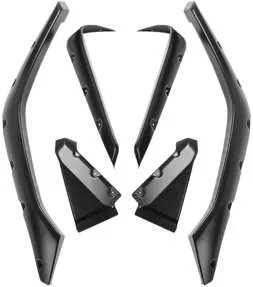 Maier Stealth Black Front Rear Fender Flare Guard Set 6pc 2