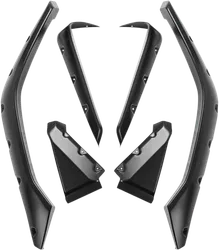 Maier Stealth Black Front Rear Fender Flare Guard Set 6pc