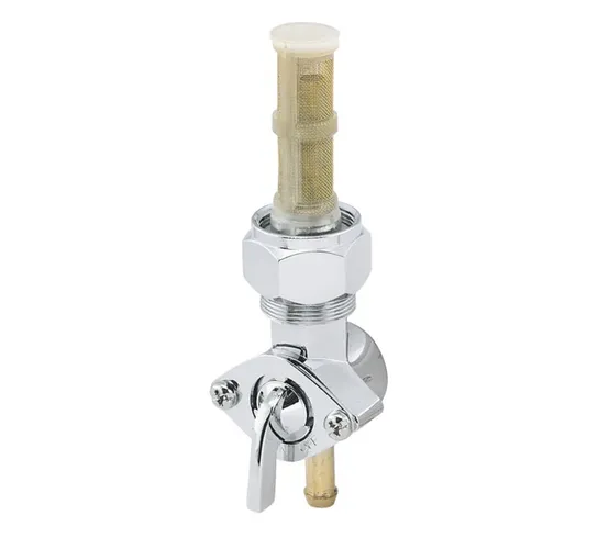 BC Late Style Petcock 90 Deg Outlet Down Mesh Filter 1