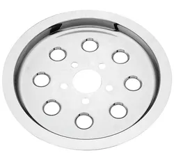 BC Chrome Rear Wheel Drive Belt Pulley Cover For 65 Tooth Sprocket for Harley
