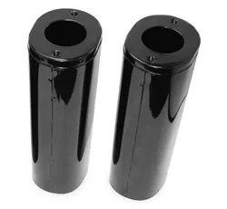 BC Black Fork Slider Tube 2" Oversize Covers for Harley FLHR FLHX FLHT FLTR