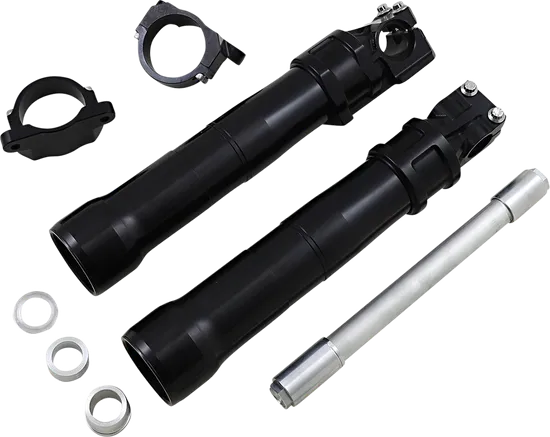 Alloy Art Black 49mm Lower Front Fork Leg Pair ABS only 2