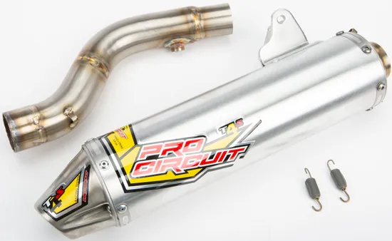 Pro Circuit Polished T4 Slip On Silencer w Spark Arrestor