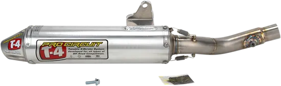 Pro Circuit Polished T4 Slip On Silencer w Spark Arrestor