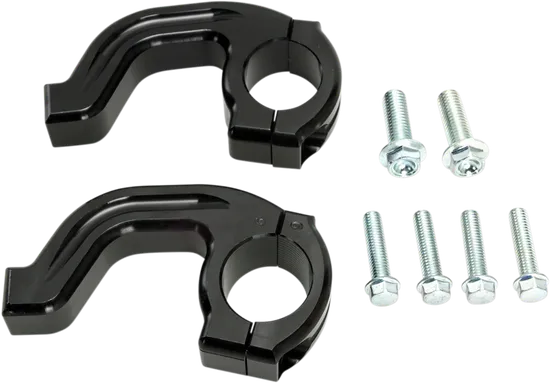 Moose Racing 1 1/8in Black Aluminum Contour Handguard Clamp