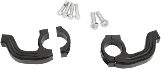 Moose Racing 1 1/8in Black Contour Aluminum Handguard Clamp