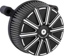 Arlen Ness Big Sucker Stage 1 Air Filter Kit w Cover 10 Gauge Black