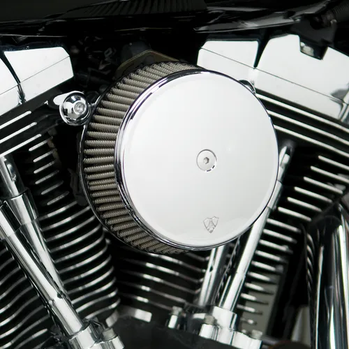 Arlen Ness Big Sucker Stage 1 Air Filter Kit w Cover Smooth Chrome 2