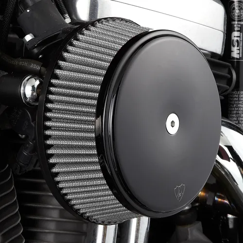Arlen Ness Big Sucker Stage 1 Air Filter Kit w Cover Smooth Black 3