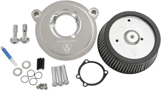 Arlen Ness Big Sucker Stage 1 Air Filter Kit Chrome Synthetic 2