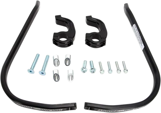 Moose Black 1-1/8 Contour Handguards Black