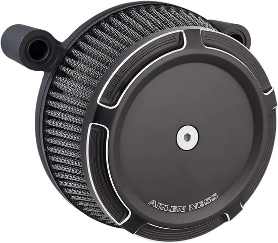 Arlen Ness Big Sucker Stage 1 Air Filter Kit w Cover Beveled Black 1