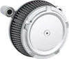 Arlen Ness Big Sucker Stage 1 Air Filter Kit w Cover Beveled Chrome
