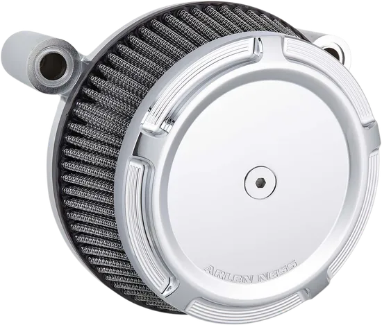 Arlen Ness Big Sucker Stage 1 Air Filter Kit w Cover Beveled Chrome 1