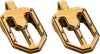 Pro One Gold Moto V1 Male Foot Pegs 2.25 x 3.5in Aluminum Adjustable Pair