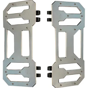 Pro One Chrome Aluminum Floorboard Pair