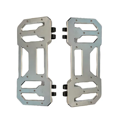 Pro One Chrome Aluminum Floorboard Pair