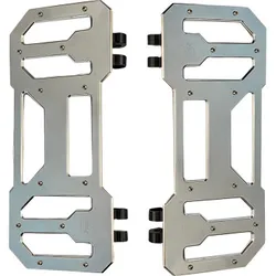 Pro One Chrome Aluminum Floorboard Pair