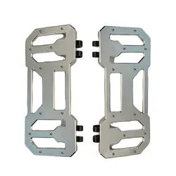 Pro One Chrome Aluminum Floorboard Pair