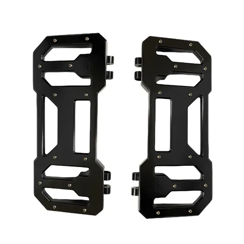 Pro One Black Aluminum Floorboard Pair