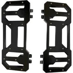 Pro One Black Aluminum Floorboard Pair