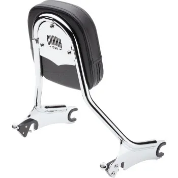 Cobra Chrome Steel Tall Detachable Backrest Kit w Medium Pad