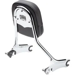 Cobra Chrome Steel Tall Detachable Backrest Kit w Medium Pad