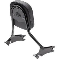 Cobra Black Steel Tall Detachable Backrest Kit w Medium Pad