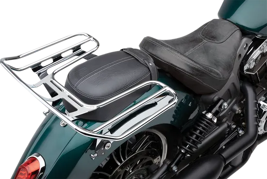 Cobra Chrome Big Ass Detachable Wrap Around Rack Solo Seat