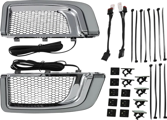 Kuryakyn Tracer LED Lower Radiator Grill Chrome