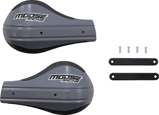 Moose Racing Gray Contour 2 Deflector Handguard Pair Set 1
